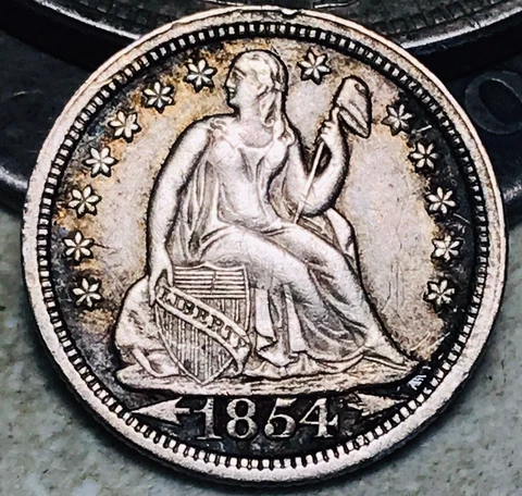 1854 Seated Liberty Dimes thumbnail