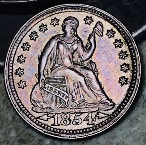 1854 Seated Liberty Half Dimes thumbnail