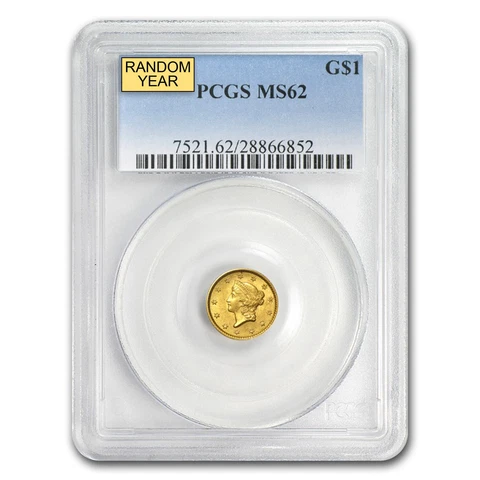 1854 US $1 Gold Coins thumbnail