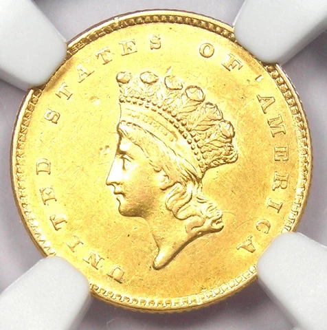 1854 US $1 Gold Coins thumbnail
