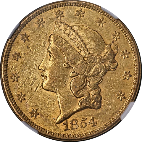 1854 US $20 Double Eagle Gold Coins thumbnail