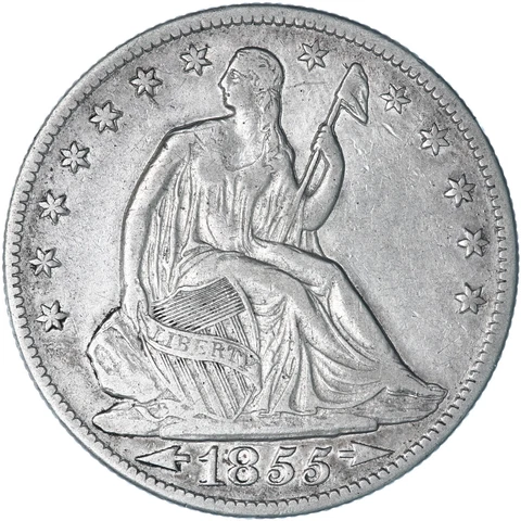 1855 O Seated Liberty Half Dollars thumbnail
