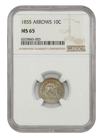 1855 Seated Liberty Dimes thumbnail