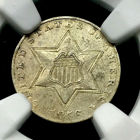 1856 3 Cent Silvers thumbnail