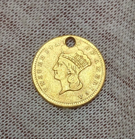 1856 US $1 Gold Coins thumbnail