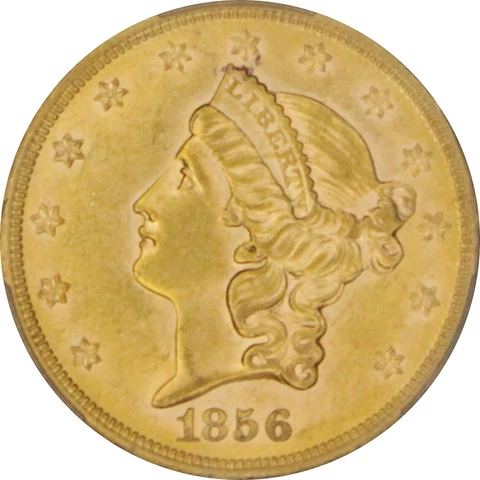 1856 US $20 Double Eagle Gold Coins thumbnail