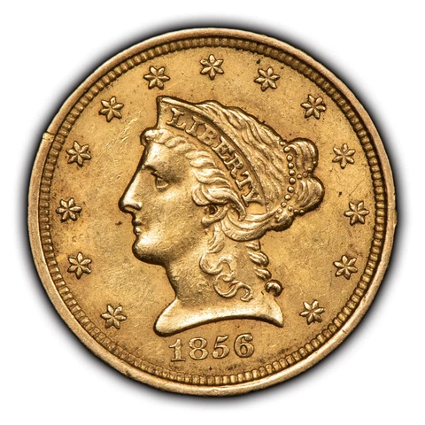 1856 US $2.50 Quarter Eagle Gold Coins thumbnail