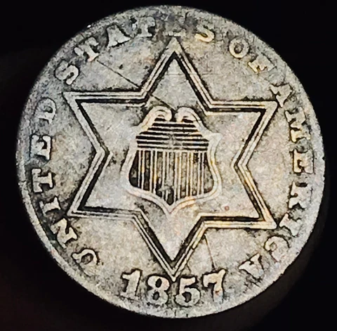 1857 3 Cent Silvers thumbnail