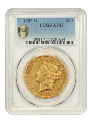 1857 US $20 Double Eagle Gold Coins thumbnail
