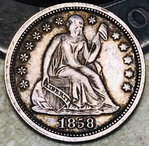 1858 Seated Liberty Dimes thumbnail