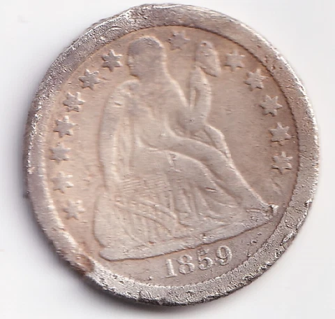 1859 Seated Liberty Dimes thumbnail