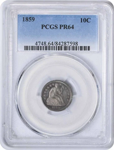 1859 Seated Liberty Dimes thumbnail