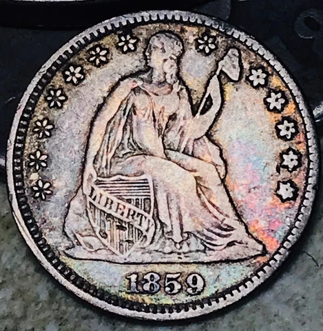 1859 Seated Liberty Half Dimes thumbnail
