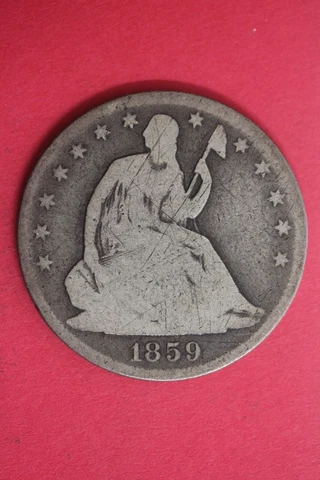 1859 Seated Liberty Half Dollars thumbnail