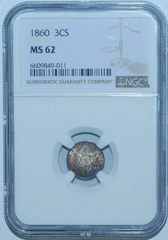 1860 3 Cent Silvers thumbnail
