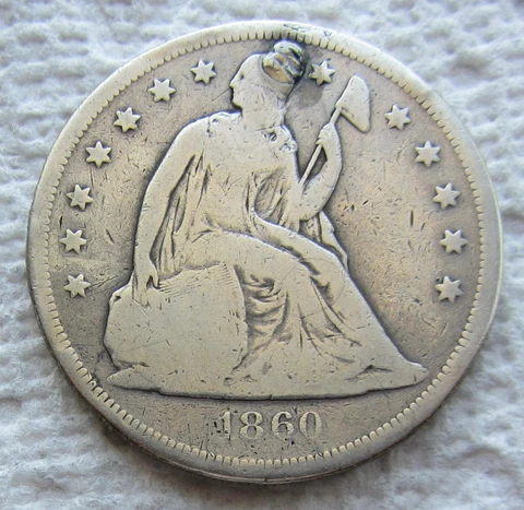 1860 O Seated Liberty Dollars thumbnail