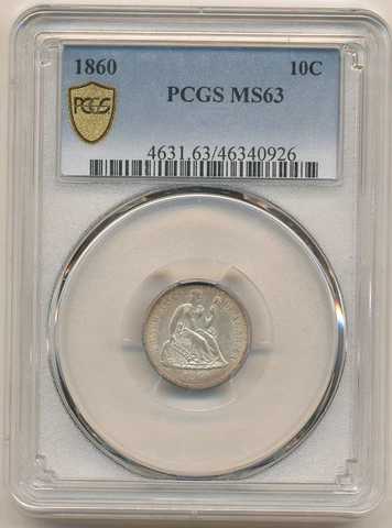 1860 Seated Liberty Dimes thumbnail