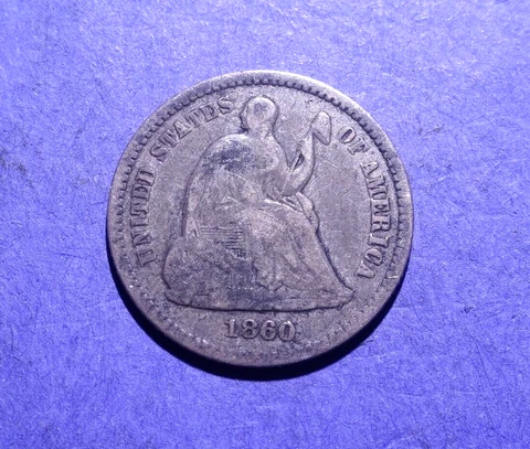 1860 Seated Liberty Half Dimes thumbnail