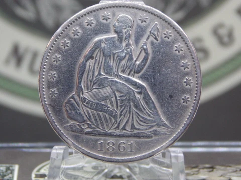 1861 P Seated Liberty Half Dollars thumbnail