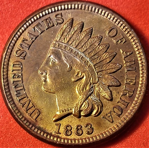 1863 Indian Head Pennies thumbnail