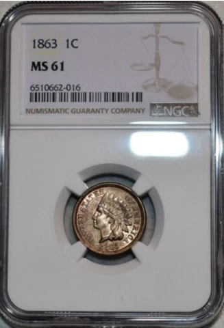 1863 Indian Head Pennies thumbnail