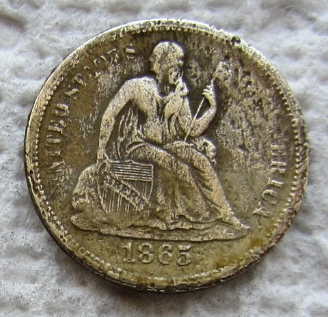 1865 Seated Liberty Dimes thumbnail