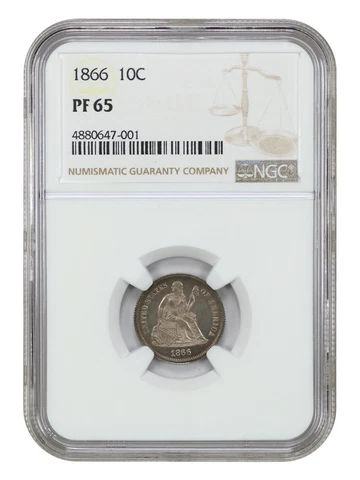 1866 Seated Liberty Dimes thumbnail