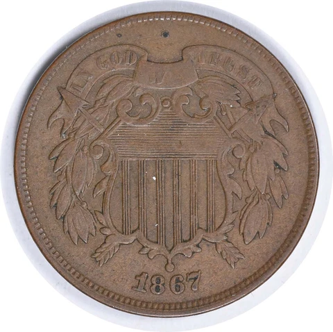 1867 2 Cent Coins thumbnail