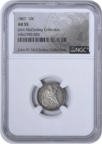 1867 Seated Liberty Dimes thumbnail