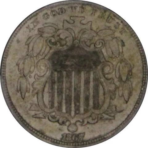 1867 Shield Nickels thumbnail
