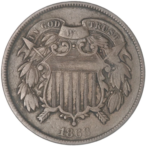 1868 2 Cent Coins thumbnail