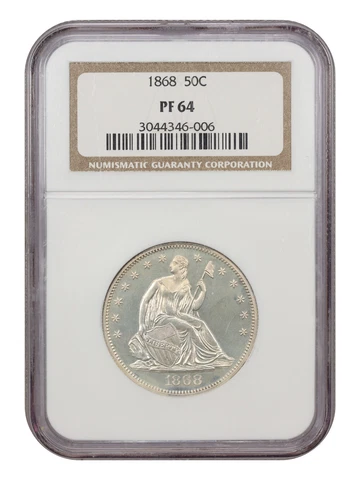 1868 S Seated Liberty Half Dollars thumbnail