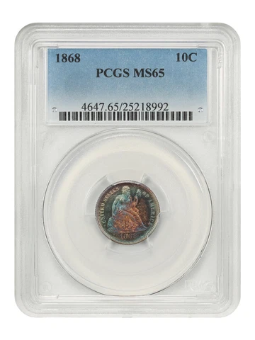 1868 Seated Liberty Dimes thumbnail
