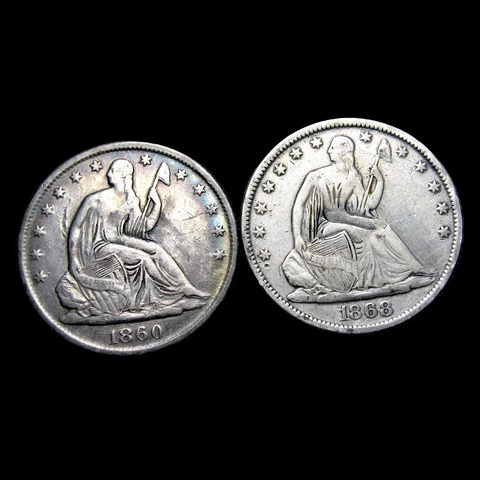 1868 Seated Liberty Half Dollars thumbnail