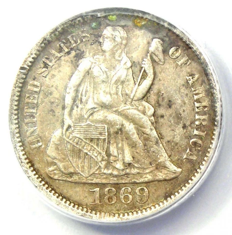 1869 Seated Liberty Dimes thumbnail