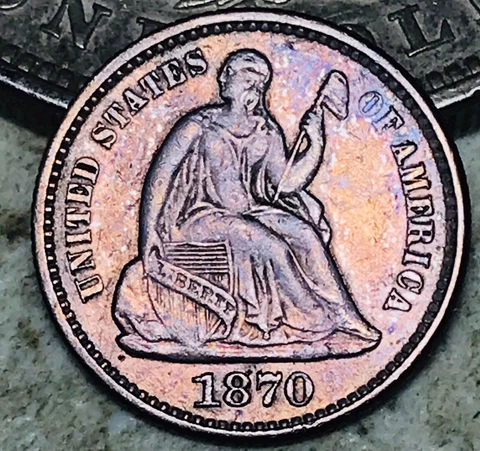 1870 Seated Liberty Half Dimes thumbnail
