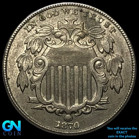 1870 Shield Nickels thumbnail