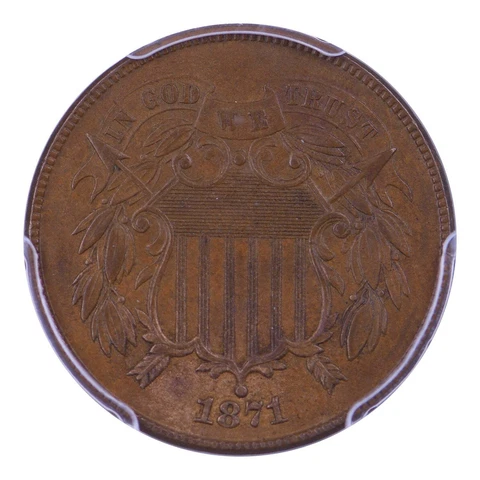 1871 2 Cent Coins thumbnail