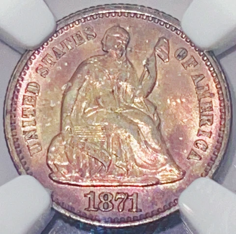 1871 Seated Liberty Dimes thumbnail