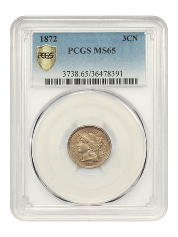 1872 3 Cent Nickels thumbnail