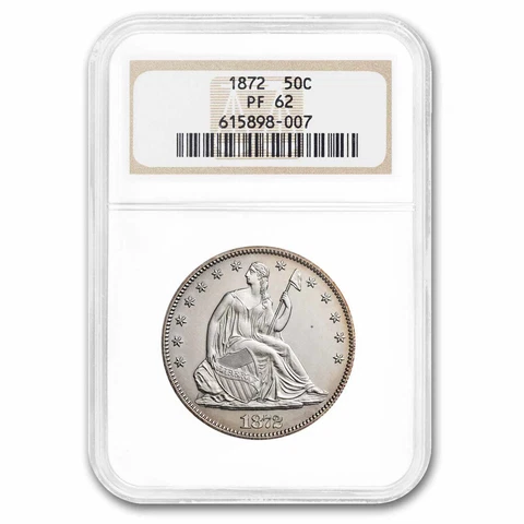 1872 CC Seated Liberty Half Dollars thumbnail