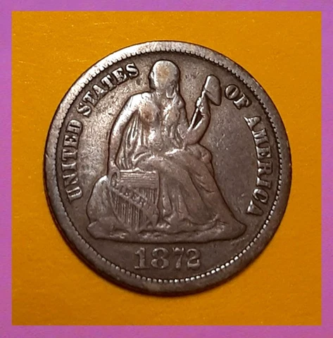 1872 Seated Liberty Dimes thumbnail