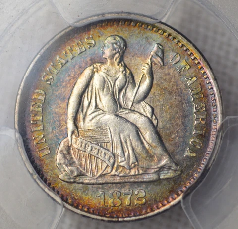 1872 Seated Liberty Half Dimes thumbnail