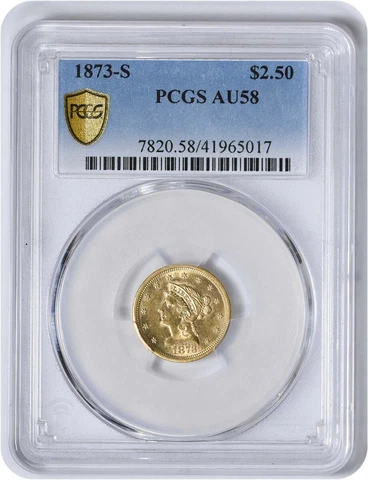 1873 US $2.50 Quarter Eagle Gold Coins thumbnail