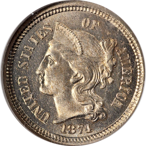 1874 3 Cent Nickels thumbnail