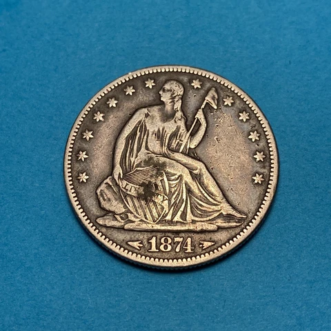 1874 P Seated Liberty Half Dollars thumbnail