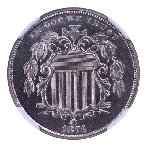1874 Shield Nickels thumbnail
