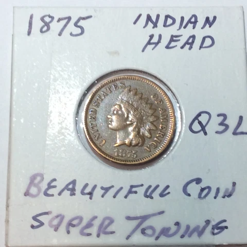 1875 Indian Head Pennies thumbnail