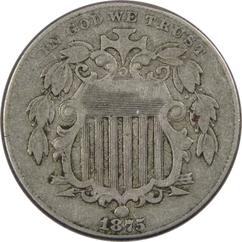 1875 Shield Nickels thumbnail