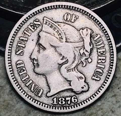 1876 3 Cent Nickels thumbnail
